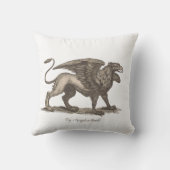 ヴィンテージグリフィン（グリフスgreiff）イラストレーション。 クッション (裏面)