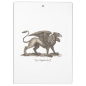 ヴィンテージグリフィン（グリフスgreiff）イラストレーション。 クリップボード (裏面)