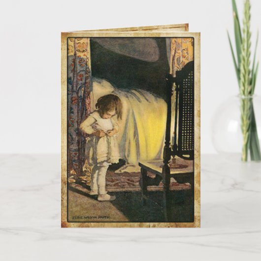 ヴィンテージグリーティングカード(かわいいイラストレーション) カード (正面)