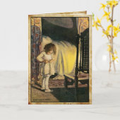 ヴィンテージグリーティングカード(かわいいイラストレーション) カード (黄色い花)