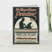 ヴィンテージグリーティングカード「独自の印刷」 カード (正面)