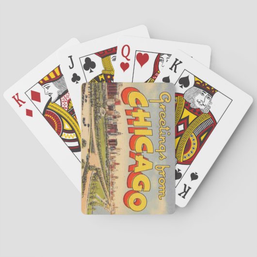 ヴィンテージグリーティングシカゴトランプ トランプ (裏面)