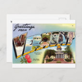 ヴィンテージグリーティングスfromバーモント旅行 ポストカード (正面/裏面)