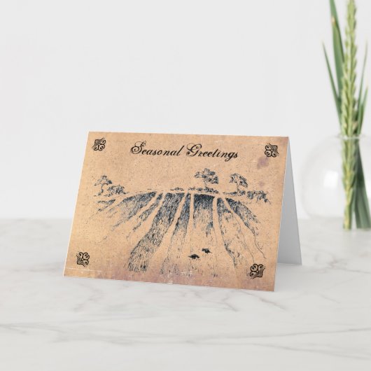 ヴィンテージグリーティングバイアレクサンドラ調理師アカリナンダラ シーズンカード (正面)