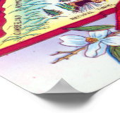 ヴィンテージグリーティング – バージニア地図と旅行 ポスター (角)