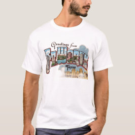 ヴィンテージグリーティング フォートワース TX Tシャツ
