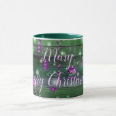 ヴィンテージグリーンお名前 マグカップ (中央)