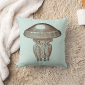 ヴィンテージグリーンとの戦淡い色の戦 クッション (ブランケット)