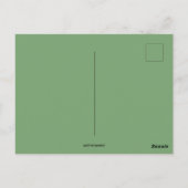 ヴィンテージグリーンとシャムロックの着用 ポストカード (裏面)