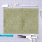 ヴィンテージグリーンと金ゴールドシート音楽 薄葉紙 (クラフト)