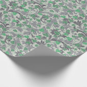 ヴィンテージグリーンアイビーつる植物がトレリスで成長 ラッピングペーパー (角)