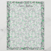 ヴィンテージグリーンアイビーつる植物がトレリス紙で成長 (裏面)