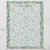 ヴィンテージグリーンアイビーつる植物がトレリス紙で成長 (正面)