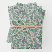 ヴィンテージグリーンアイビーつる植物オントレリス ラッピングペーパーシート (インサイチュ)