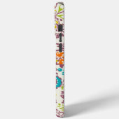 ヴィンテージグリーンアイボリープラムダマスクパーソナライズiPhone Case-Mate iPhoneケース (裏面 / 左)