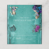 ヴィンテージグリーンアリスinワンダーランド結婚ズ プレイスカード (外部開封)