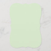 ヴィンテージグリーンアンティークフローリッ結婚シュ メニュー (裏面)