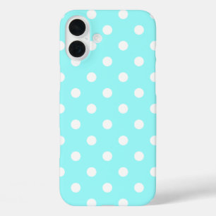 ヴィンテージグリーンアンドラブリーズ水玉模様 iPhone 16 PLUSケース