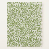 ヴィンテージグリーンウィロー葉ズモノグラム プランナー手帳 (裏面)