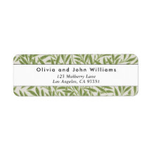 ヴィンテージグリーンウィロー葉差出人住所