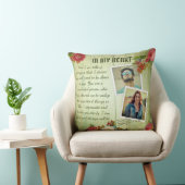 ヴィンテージグリーンウッドフローラロマンチックなラブレター クッション (椅子)