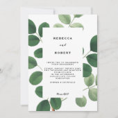 ヴィンテージグリーンエンゲージメントパーティー招待状 招待状 (正面)