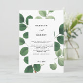 ヴィンテージグリーンエンゲージメントパーティー招待状 招待状 (スタンド正面)