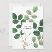 ヴィンテージグリーンエンゲージメントパーティー招待状 招待状 (裏面)