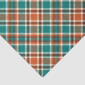 ヴィンテージグリーンオレンジプレイドティッシュペーパー 薄葉紙 (詳細)