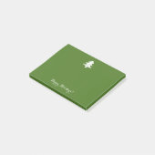 ヴィンテージグリーンクリスマスツリーカスタムホリデー ポストイット (アングル)