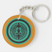 ヴィンテージグリーングレー一向一揆日本門東 キーホルダー (裏面)