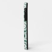 ヴィンテージグリーンサークル抽象芸術 Case-Mate iPhoneケース (裏面/左)