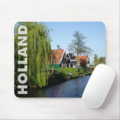 ヴィンテージグリーンザアンセシャンズオランダティンバーハウス マウスパッド (マウス)