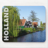 ヴィンテージグリーンザアンセシャンズオランダティンバーハウス マウスパッド (正面)