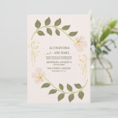 ヴィンテージグリーンシナ結婚ル 招待状 (スタンド正面)