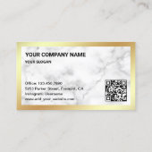 ヴィンテージグリーンタイプライターQRコードライター作家 名刺 (裏面)