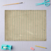 ヴィンテージグリーンダイヤモンドパターンの分離 薄葉紙 (クラフト)