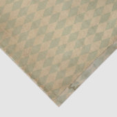 ヴィンテージグリーンダイヤモンドパターンの分離 薄葉紙 (詳細)