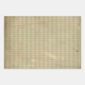 ヴィンテージグリーンダイヤモンドパターン ラッピングペーパーシート (正面2)