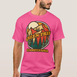 ヴィンテージグリーンツリーペンシルバニアマウンテンハイキングソ Tシャツ