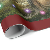 ヴィンテージグリーントラクタークリスマス ラッピングペーパー (ロールコーナー)