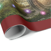 ヴィンテージグリーントラクタークリスマス ラッピングペーパー (ロールコーナー)