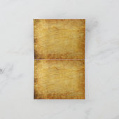 ヴィンテージグリーントラク素朴タオールドバーン サンキューカード (内部)