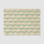 ヴィンテージグリーントンボと花オンタン 薄葉紙 (正面)