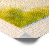 ヴィンテージグリーンバイクプリント ポスター (角)