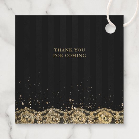 ヴィンテージグリーンバラブラック金ゴールドレースキンセアニラ フェイバータグ (裏面)