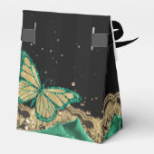 ヴィンテージグリーンバラブラック金ゴールドレースキンセアニラ フェイバーボックス (裏面サイド)