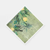 ヴィンテージグリーンバード スタンダードランチョンナプキン (角)