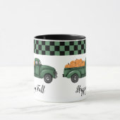 ヴィンテージグリーンパンプキントラックマグ マグカップ (中央)