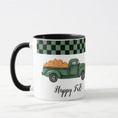 ヴィンテージグリーンパンプキントラックマグ マグカップ (左)